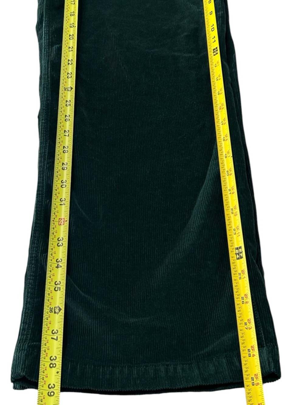 Madewell The Emmett Wide-Leg Pant In Corduroy Size 25 Style NS291 Green Stretchy - Picture 15 of 16